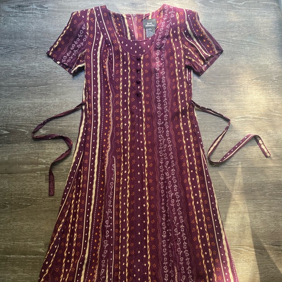 Vintage Brett Alixander Plum Purple Layered Dress Size Medium - Picture 1 of 5